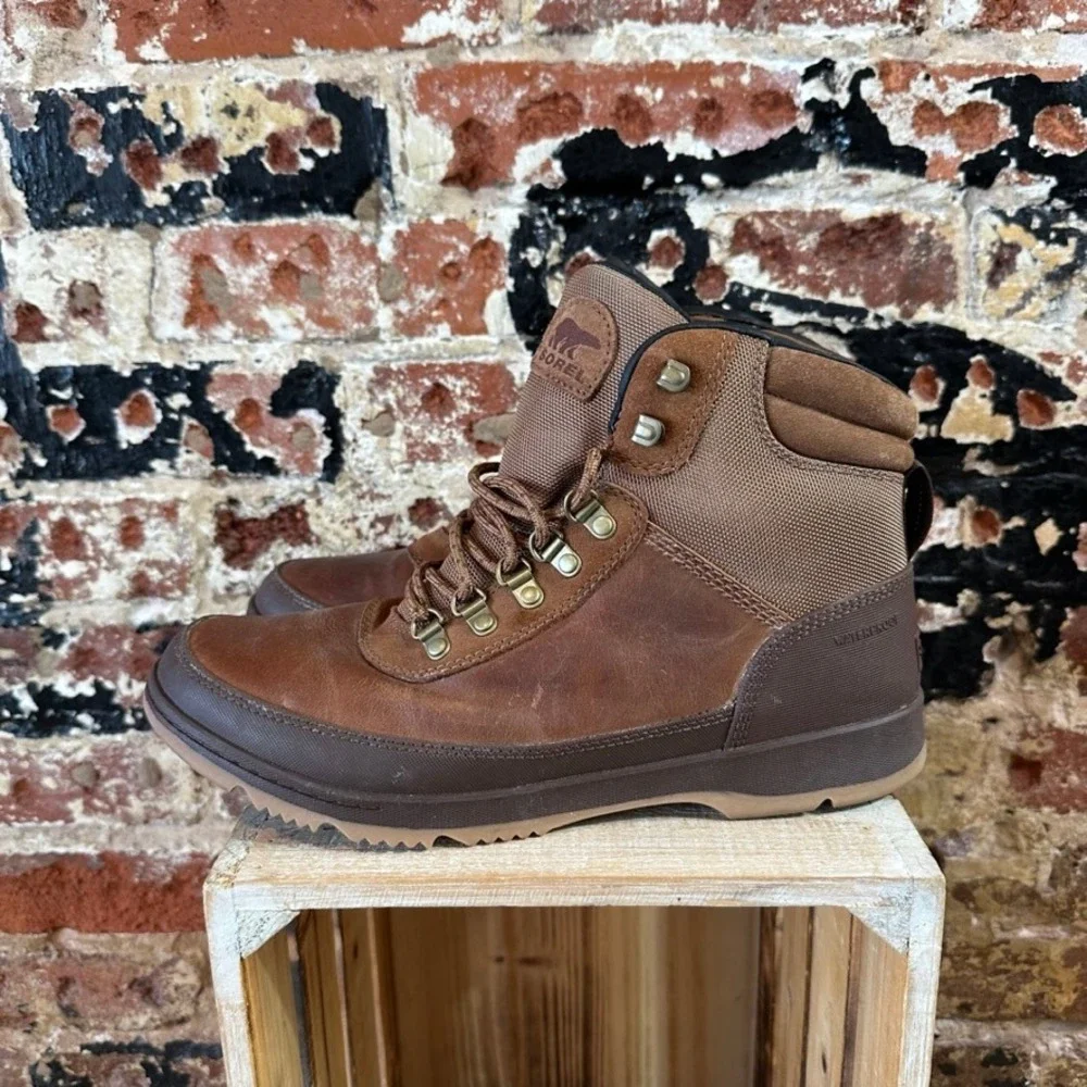 Sorel Ankeny II Hiker Boots Mens 10 Waterproof Hiking Brown Winter Casual